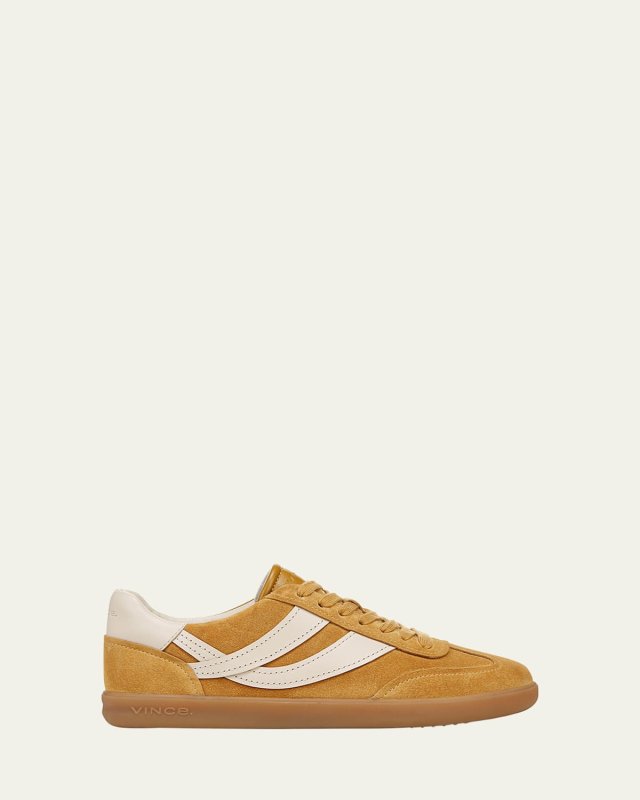 Oasis Mixed Leather Retro Sneakers
